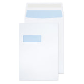 ValueX Everyday Envelopes C4 White Pocket Window Peel and Seal 25mm Gusset 140gsm 324x229mm (Pack 125) - 9001